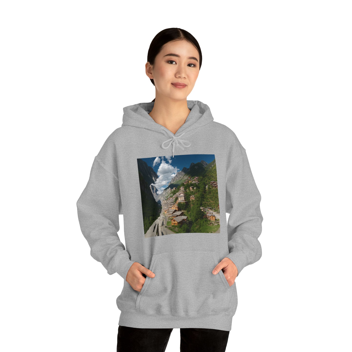 Village on a mountain Hoodie