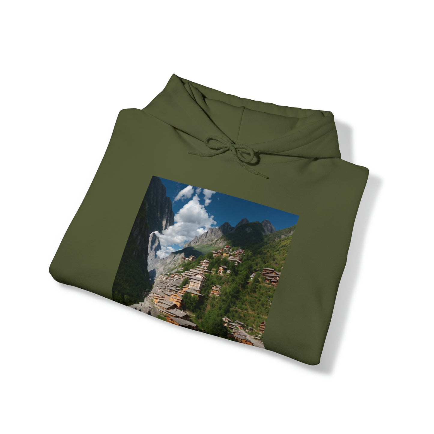 Village on a mountain Hoodie