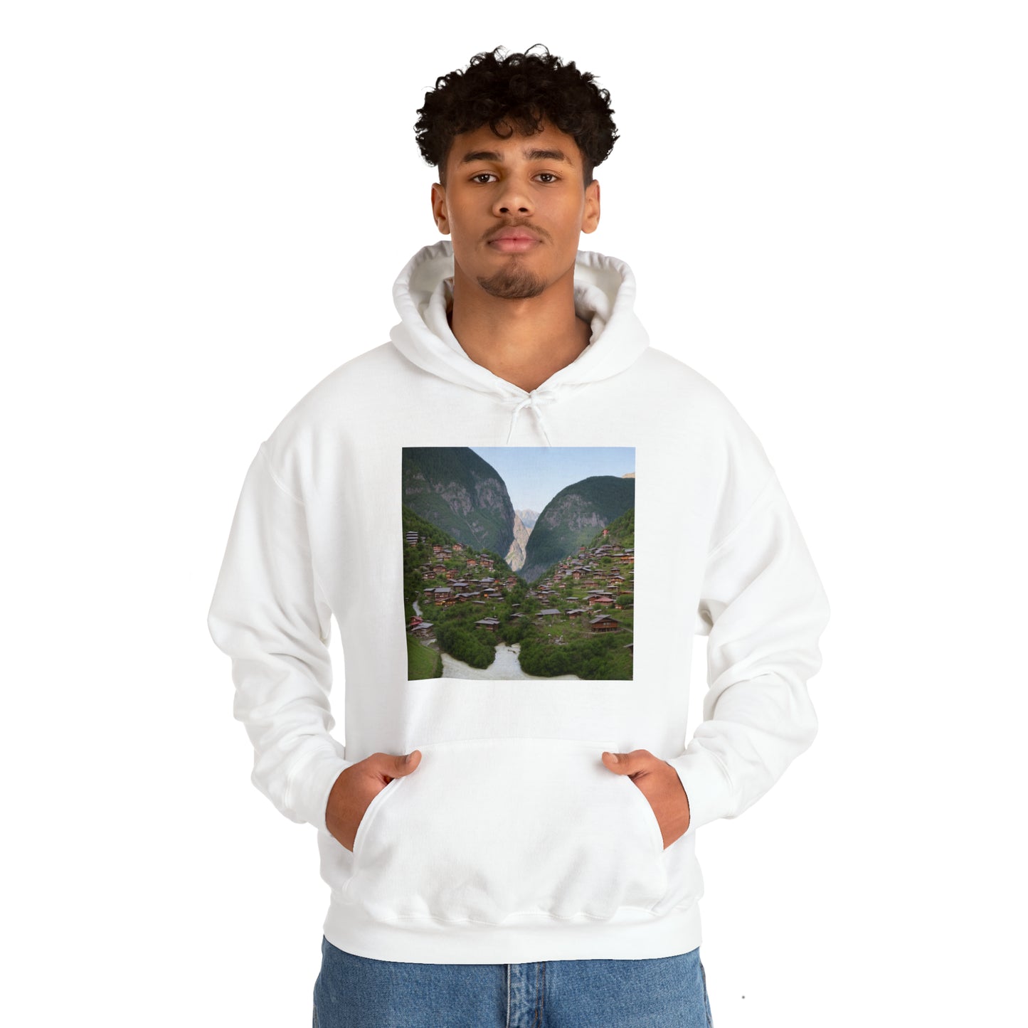 Village on a mountain II Hoodie