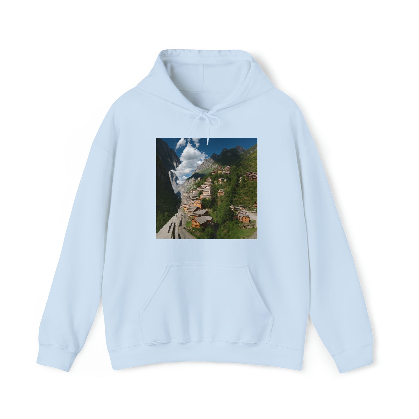 Village on a mountain Hoodie