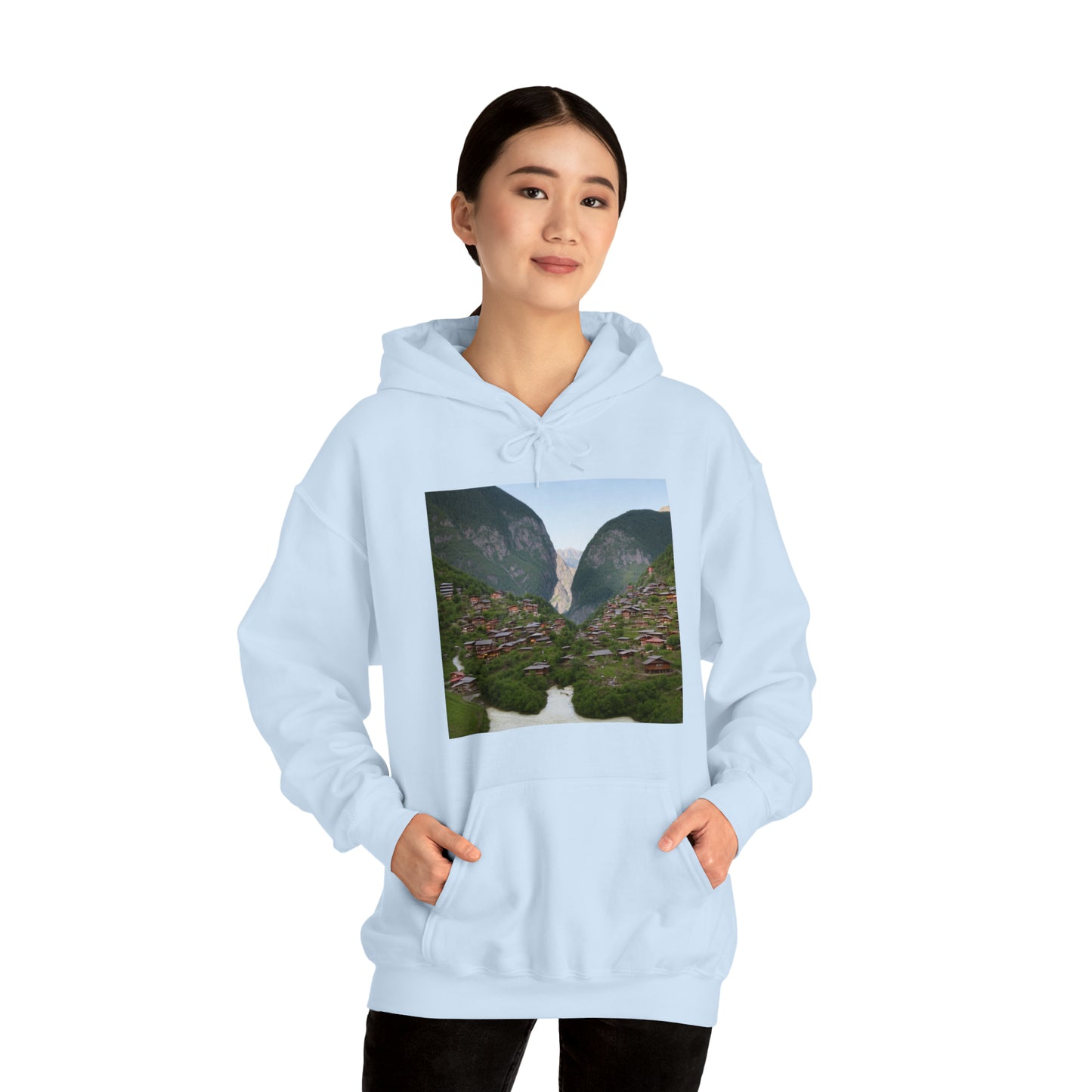 Village on a mountain II Hoodie