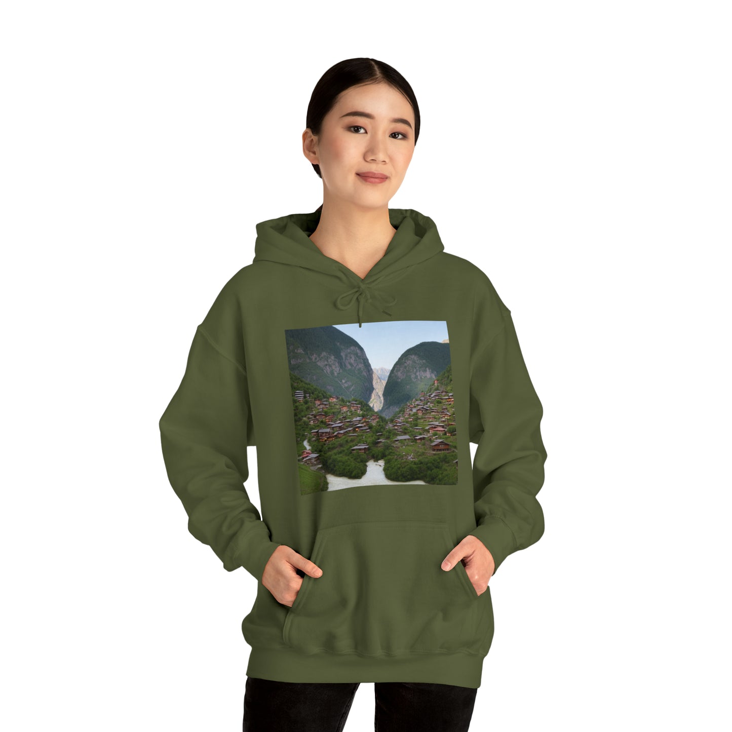 Village on a mountain II Hoodie