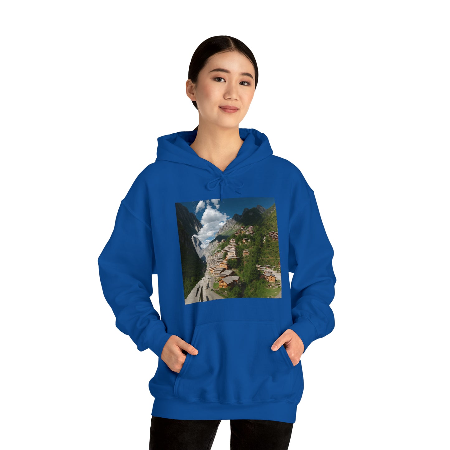 Village on a mountain Hoodie