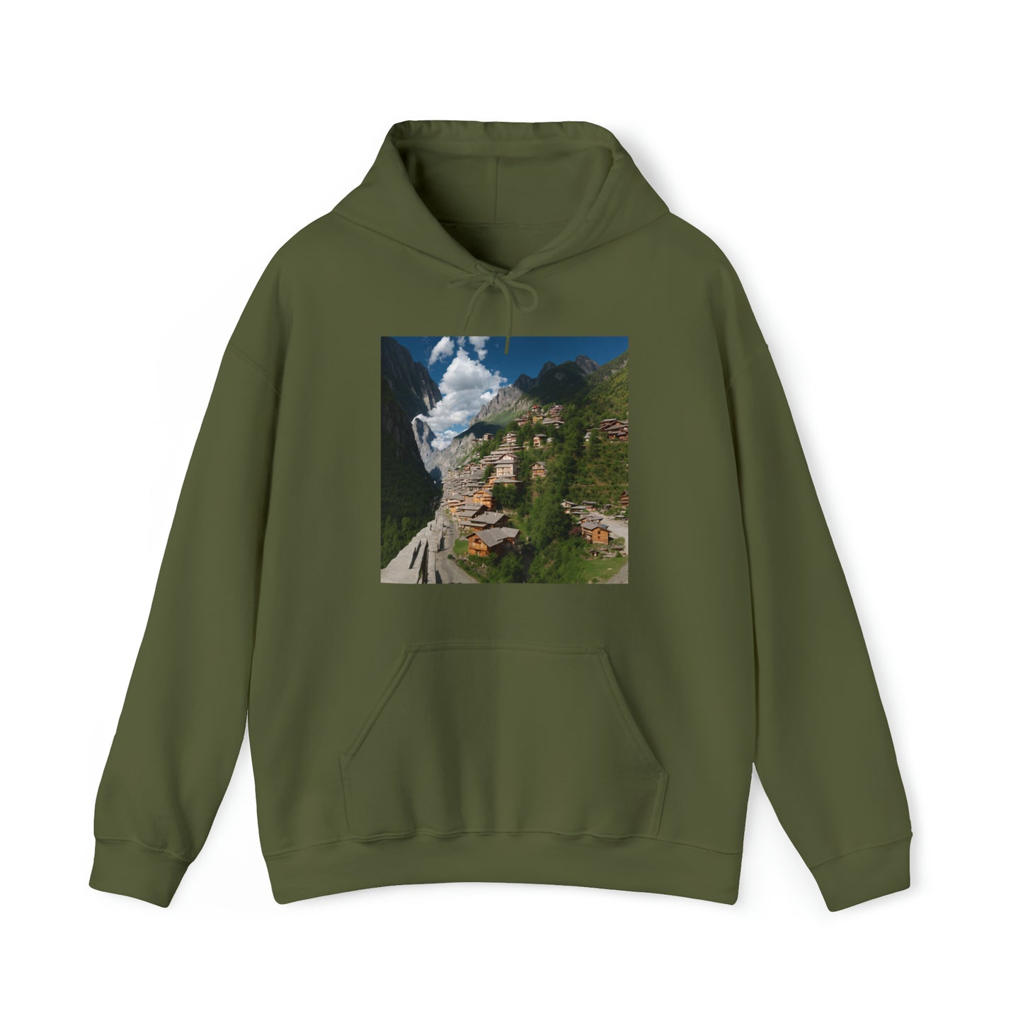 Village on a mountain Hoodie