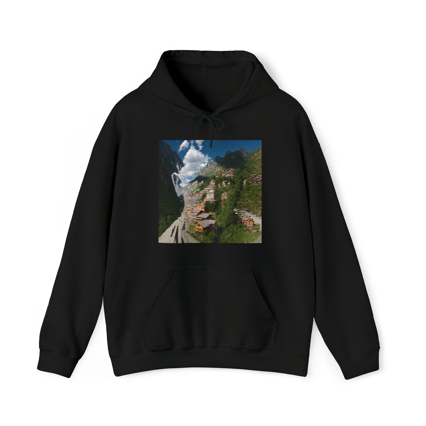 Village on a mountain Hoodie