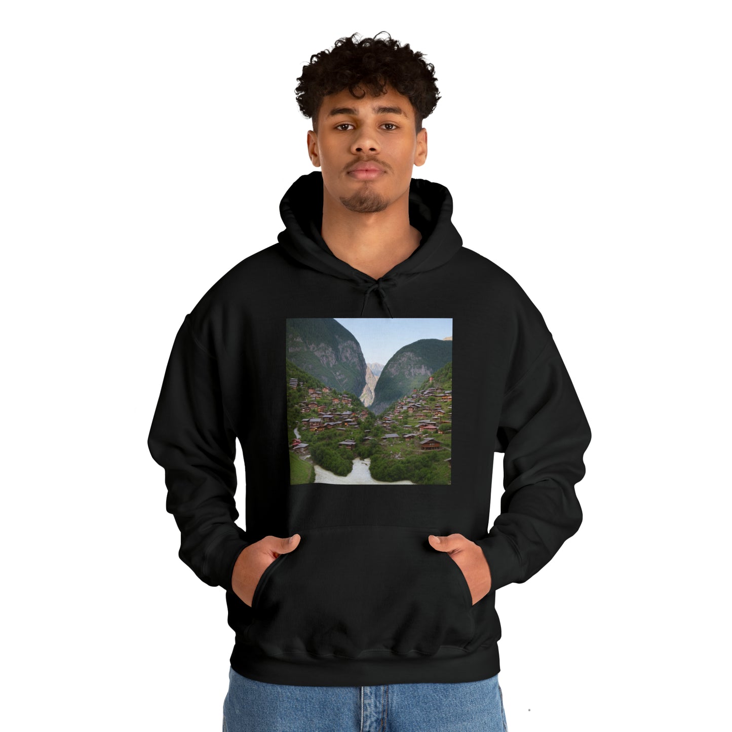 Village on a mountain II Hoodie