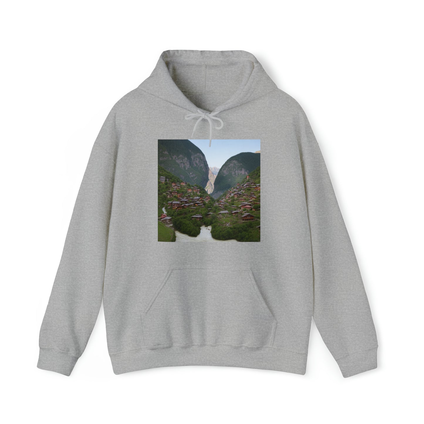 Village on a mountain II Hoodie